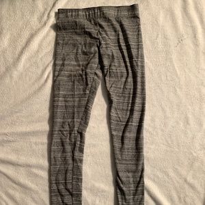 Garage gray/white striped low rise leggings